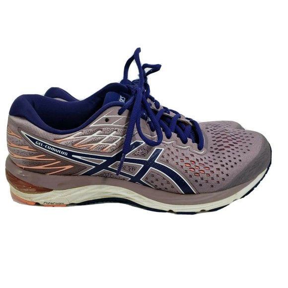 Asics Women’s Gel Cumulus 21 1012A468 purple Blue Running Shoes Lace Up Size 9.5 - Picture 1 of 10